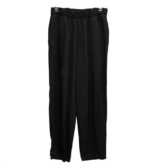 bryn Walker Pants - Bryn Walker Lagenlook Black Tencel Elastic Waist Pant Made in USA Women Size S